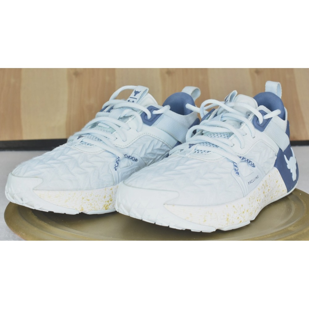Under Armour Project Rock 6 Women Shoes Size 8.5 Halogen Blue Training Sneakers